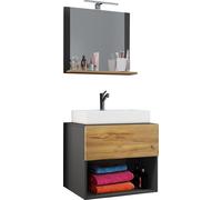 3 un. Lavadero | Ancho 80 cm | Lavabo de muebles de baño Set Sink Lendas ll Espejo