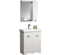 3 un. Lavadero | Armario de lavabo 60 cm | Juego de muebles de baño con lavabo y armario espejo | Casa de campo | Juego completo Casalo L