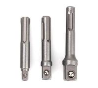 3 Unids/Set Impact Drill Bits SDS PLUS Convertidor Adaptador para Tornillos, Tuercas 1/4 "3/8" 1/2 "