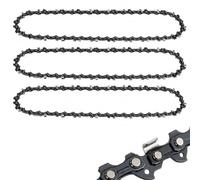3 x 25 cm 3/8" LP 40TG 1,1 mm cadena de repuesto para motosierra de batería de 10 pulgadas, compatible con Einhell GE-LC 18/25, DUC254Z, Oregon, Parkside, Worx - Ideal para jardín, madera y trabajos