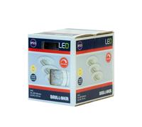 3 x Briloner Lámpara LED Empotrable Redonda Blanca 5,5W Módulo Regulable