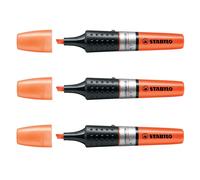 3 x Naranja Stabilo Luminator Resaltador Marcador Pluma 2mm-Fino/5mm-Ancho de...
