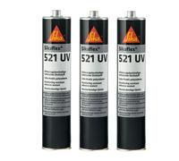 3 X Sikaflex 521 UV Blanco 300ml Sellador Híbrido De Poliuretano