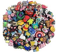 30-200 Uds. De adornos para zapatos mezclados al azar, decoración compatible con toboganes de burbujas, sandalias, adorno, accesorios para zapatos, alfileres, regalos de fiesta para niños random 100pc