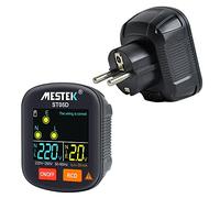 30-250 V - Comprobador de tensión digital portátil RCD para pruebas de fase de tierra con pantalla a color