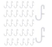 30 ganchos para tablero perforado IKEA Skadis, herramientas de almacenamiento, accesorios para el hogar, oficina, taller (blanco)