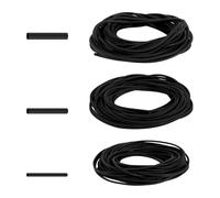 30 metros de cuerda redonda de polietileno, diámetro de 4 mm/5 mm/6 mm de grosor, perfil de relleno redondo, cordón de relleno, cordón de sellado negro, perfil de relleno de espuma redonda