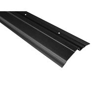 30 metros | Perfil de recubrimiento para plástico de burbujas | PVC | resistente al impacto | resistente | Lemal | 65x10 mm | negro | PT6