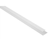 30 metros | Perfiles en U | Perfiles para bordes | PVC | resistente a los impactos | Lemal | 12,5 mm | blanco | PT5