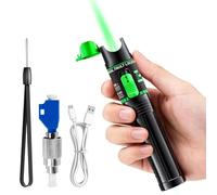 30 mW Visual Fault Locator recargable con conector universal de 2,5 mm FC/SC/SF, adaptador FC macho a LC hembra, 30 - 50 km VFL, cable de fibra óptica, comprobador de cable de fibra óptica, medidor