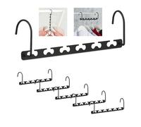 30 perchas ahorra espacio Colgador múltiples perchas Percha organizadora negra