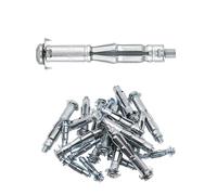 30 pernos Molly, anclajes de metal para paneles de yeso, perno Molly de acero chapado en zinc resistente (M5-65)