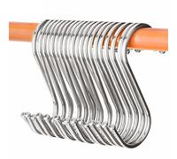 30 Piezas Ganchos en S para Colgar, 9,5cm Ganchos para Colgar, Gancho en Forma de S de Acero Inoxidable, Ganchos para Colgar Ropa, Tazas, Maceteros, Ganchos Metálicos para Cocina, Baño, Armario