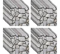 30 Piezas Papel de Pared Autoadhesivo, 30 ×30 cm Paneles Decorativos 3d, Autoadhesivo, Efecto Ladrillo de Piedra, Revestimiento de Paredes PVC, para Cocina, Dormitorio, Puerta Pared