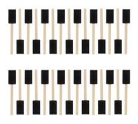 30 Piezas Pincel de Espuma, Pinceles de Pintura de Espuma, Brochas de Espumas con Mango, Brocha de Esponja para Pintar, para Pintura, teñir, Artesanía y Proyectos de Bricolaje, Negro