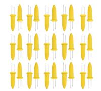 30 Piezas Soporte para Mazorcas de Maíz, Aguja de Maíz de Acero Inoxidable, Pinchos de Mazorca de Maíz, Doble Tenedor de Maíz, Pinchos de Barbacoa de Maíz, para Fiesta, Camping, Festival de Comida