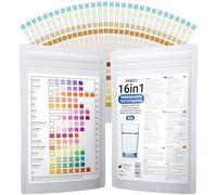 30 tiras de prueba de agua potable 16 en 1 | Probador de agua para análisis de agua para 16 parámetros | Ideal para agua potable, piscina, spa y acuario | prueba la dureza del agua, plomo, hierro