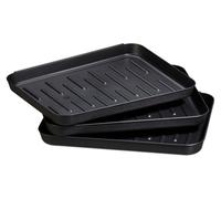 30 unidades de bandeja para recoger agua de zapatos, zapatero de plástico, para 6 pares de zapatos, apilable, dimensiones (alto x ancho x profundidad): 3 x 35 x 27 cm, color