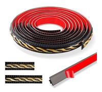 300cm Molduras Decorativas Para Pared Patrón Vintage 3D-Flex, Autoadhesivo Impermeable, Ideal Para Puertas y Armarios (2cm-Negro Con Oro)