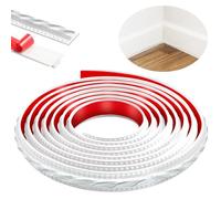 300cm Peel and Stick Molduras Decorativas para Techo, 3D Cenefa Adhesiva Para Pared para Marcos de Espejos, Muebles, Marcos de Puertas, Techos, Decoración del Hogar(Blanco con Plata)