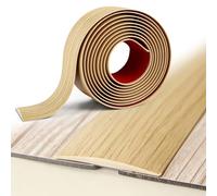 300cm x 5cm Tapajuntas Suelo Adhesivo, Perfil de Transición para Suelo de PVC, Tapa Juntas para Suelo Autoadhesivos para Suelo Laminado, Vinilo, Moqueta y Baldosas, Gris