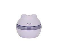 300ml Simple Humidificador Ultrasónico Aromaterapia, Difusor de Aromaterapia, Grano de Madera, Forma de Oreja de Oso, Hogar, Oficina, Bebé, Dormitorio