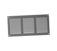300x150mm Rejilla de Ventilación con Mosquitera - Rejillas de Aireación Metálicas - Acero, Gris