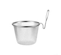 304 Stainless Steel Hot Pot Strainer 14x8cm Wall Mount(Silver2) | 304 steel, rust resistant, 14x8cm size, wall hanging hook, hot pot broth separator