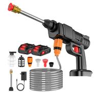30Bar Portable Cordless High-Pressure Water Gun Pressure Washer Car Wash Water Gun Suitable for Makita Battery With 2 Battery