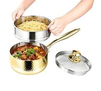 316 Stainless Steel Saucepan with Lid - Premium Sauce Pot, Silver Cooking Pan | Multipurpose Kitchen Cookware for Boiling Milk Making Soup Cooking Pasta and Heating Food, Induction Stove Compatible Po