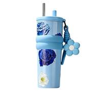 316 Stainless Steel Tumbler 24oz 710ml With Lid Straw | Vacuum Insulated Leak Proof Coffee Travel Mug | Portable Water Bottle For Cold Drinks