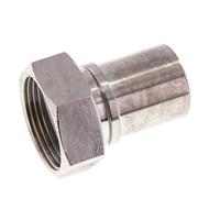 32 mm (1-1/4'') y G1-1/4'' Acero inoxidable 1.4401 Tuerca de racor para manguera Junta plana PTFE Collares de seguridad EN 14420-5 (DIN 2817)