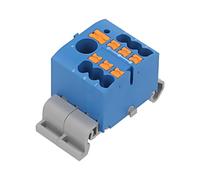 3273200 Conector: Bloque de distribución PTFIX 24A 450V para carril DIN azul ...