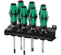 Wera Juego de destornilladores 335/350/367/7 Kraftform Plus Lasertip + Bandeja, 7 piezas