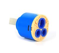 35 / 40mm Single Handle Stem de Cerámica Cartucho de Disco Grifo Mezclador de Agua Válvula de Grifo de Control Interno para Faucet Replace Part PP Plastico Azul Práctico Socialme-EU(40 mm)