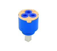 35 / 40mm Single Handle Stem de Cerámica Cartucho de Disco Grifo Mezclador de Agua Válvula de Grifo de Control Interno para Faucet Replace Part PP Plastico Azul Práctico Socialme-eu[35 mm]