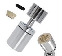 360° Pivotant Aérateur de Robinet, Aireador Grifo Cocina Giratorio M22/M24, Adaptador Grifo Cocina con 2 Modos de Agua, Aireador Grifo Antisalpicaduras, Ahorro de Agua, Filtro Fregadero Baño