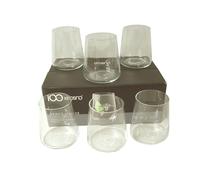(36364) LOTE 6 VASO CRISTAL PRISMA AGUA COMBINAD WHISKY AVANT GARDE KROSNO 430ML