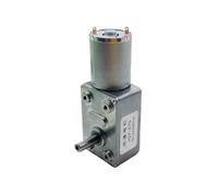 370 DC6/12/24V M6x50/eje Regular 2-150 RPM reductor de velocidad de alto par Motorreductor de metal Motor de engranaje de tornillo sin fin de baja velocidad Reversible(1pcs,30 RPM,DC 24 volt)
