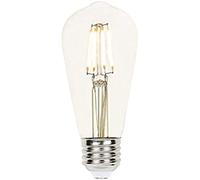 37132 Bombilla ST58 equivalente a 40 vatios regulable de filamento transparente LED con base E27