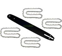 38 cm; 1,5 mm; 0,325"; espada 64TG + 4 cadenas compatibles con motosierra LIDL Parkside Dewalt Florabest