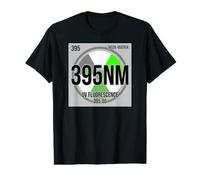 395nm UV Fluorescence Science Blacklight Camiseta gráfica económica