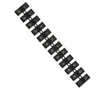3A Amp Bloque De Terminales, Terminales Eléctricos De 12 Vías, Tiras De Conectores Eléctricos De Polietileno Negro, Bloques De Chocolate Chock Para Cables De Conexión/Empalme