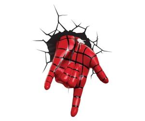 3D Light FX - Lámpara LED decorativa 3D con forma de la mano del Spiderman de Marvel (lámpara que ya no está en fabricación).