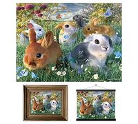 3D LiveLife Lenticular Cuadros Decoración - Conejitos de Deluxebase. Poster 3D sin marco de conejos. Obra de arte original con licencia del reconocido artista, David Penfound