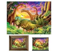 3D LiveLife Lenticular Cuadros Decoración - Lindo Dino de Deluxebase. Poster 3D sin marco del jurásico. Obra de arte original con licencia del reconocido artista, Michael Searle