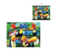 3D LiveLife Lenticular Cuadros Decoración - Tucán de Deluxebase. Poster 3D sin marco de pájaros tropicales. Obra de arte original con licencia del reconocido artista, Michael Searle