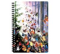 3D LiveLife Libreta A5 - Bosque de mariposas de Deluxebase. 80 páginas de bloc de notas lenticular 3D de mariposas e ilustraciones con licencia del reconocido artista David Penfound