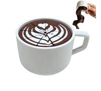 3D Printed Coffee Taza, Realistic Fidget Cup Model, 10,2 x 7,91 x 5,59 pulgadas Funny Sensory Stress Toy with Detailed Print Design, Sturdy PLA Fidget Object, Interactive Desk Toy for Home School Use