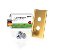 3DHerb 36 x Cuchillas de repuesto de alta calidad, compatibles con Mammotion LUBA, LUBA 2, YUKA, LUBA Mini y YUKA Mini, espesor de la hoja 0,9 mm para diversión de cortadora de césped larga, cuchillos